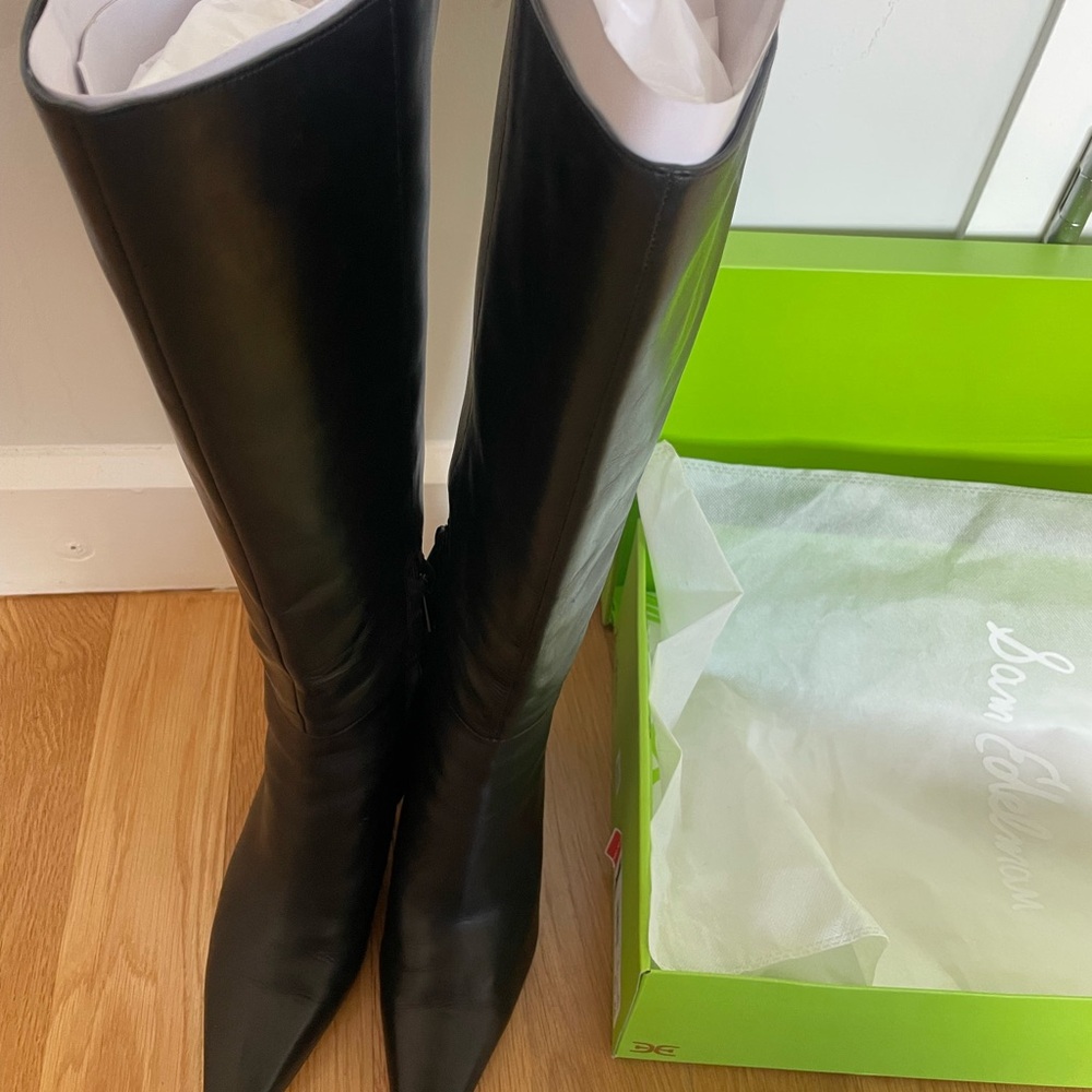 Sam Edelman Black Heeled Boots